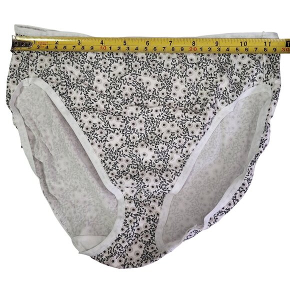 Felina Hi-Cut Cotton Stretch Panty Full Coverage Multicolor Size Medium 8-Pack - Picture 10 of 16